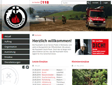 Tablet Screenshot of feuerwehr-koeniz.ch